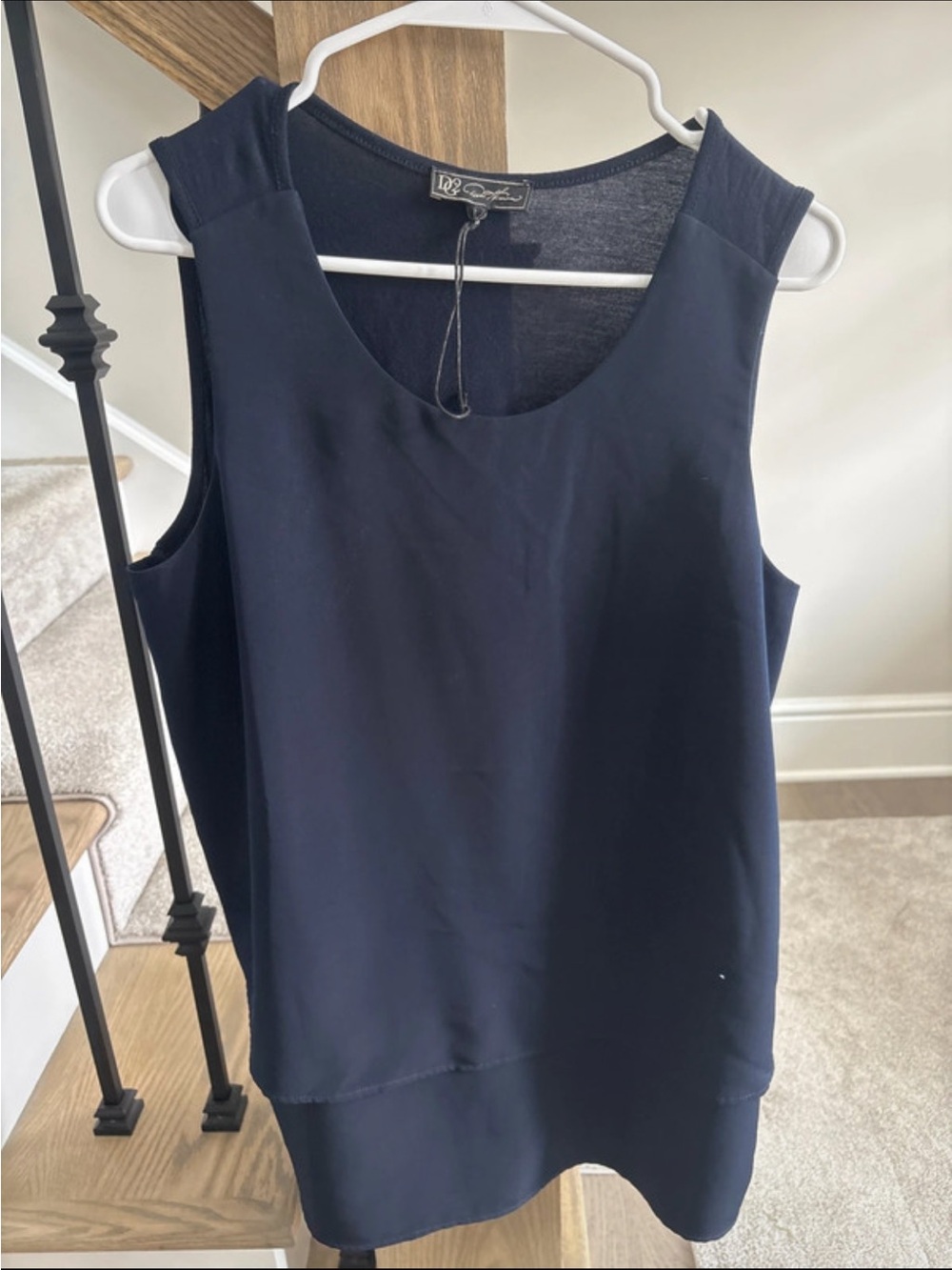 DC2 Black Layered Scoop Neck Camisole